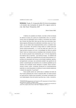 RESENHA. Fausto, R. A esquerda dif&iacute;cil: Em torno do