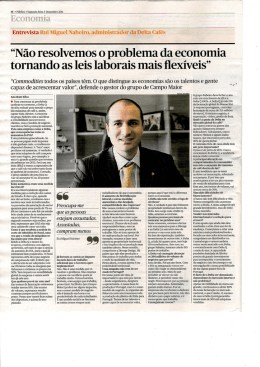 “Não resolvemos o problema da economia