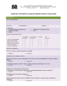 Parecer do Colegiado