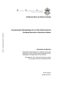 Guilherme Bravo de Oliveira Almeida Caracteriza&ccedil;&atilde;o