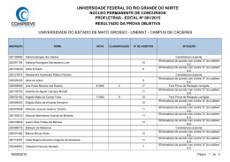 Universidade do Estado de Mato Grosso - UNEMAT