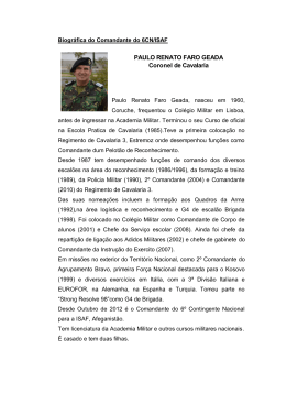PAULO RENATO FARO GEADA Coronel de Cavalaria