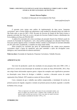 Renato Marcon Pugliese Faculdade de Educação da Universidade