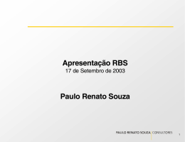Apresenta&ccedil;&atilde;o RBS Paulo Renato Souza