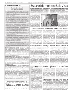 Esclarecida morte no Bela Vista