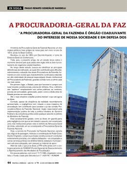 A Procuradoria-Geral da Fazenda Nacional como solu&ccedil;&atilde;o