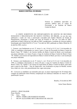 Portaria n&ordm; 22.680 de 25.04.2003