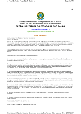 EDITAL n&ordm; 017 - DISPONIBILIZADO EM 23/09/2009