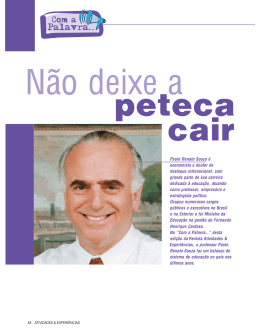 Paulo Renato Souza é economista e doutor de destaque