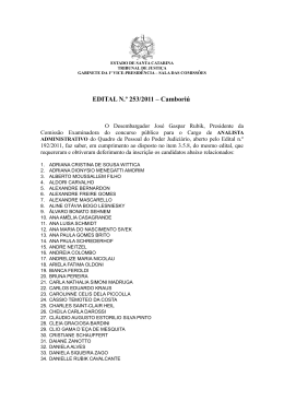 Edital 253/11 - Tribunal de Justiça de Santa Catarina