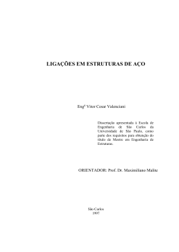 LIGA&Ccedil;&Otilde;ES EM ESTRUTURAS DE A&Ccedil;O