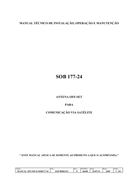 Manual de montagem e instala&ccedil;&atilde;o