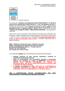 S&atilde;o Paulo, 24 de Setembro de 2012 DTE/DEAT/CIR/3.8503/12