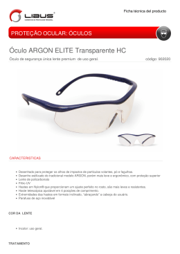 Óculo ARGON ELITE Transparente HC
