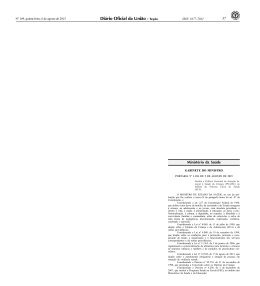 Di&aacute;rio Oficial da Uni&atilde;o - DOU n&ordm; 149 - 06/08/2015 - Se&ccedil;&atilde;o 1