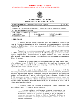 Parecer CNE/CES 063/04