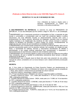 (Publicado no Di&aacute;rio Oficial da Uni&atilde;o no dia 15/03/1985, P&aacute;gina