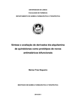 S&iacute;ntese e avalia&ccedil;&atilde;o de derivados bis