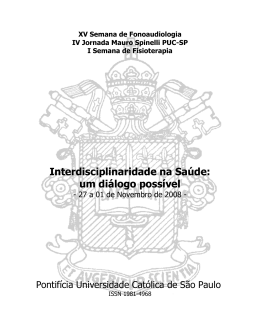 Interdisciplinaridade na Saúde: um diálogo possível - PUC-SP