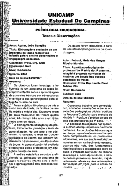 Trabalhos defendidos em 1996 (26 resumos)