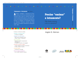 Preciso "ensinar" o letramento? - IEL