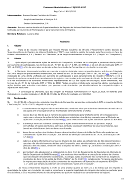Processo Administrativo n.º RJ2012-6317 Reg. Col. n.º 8147