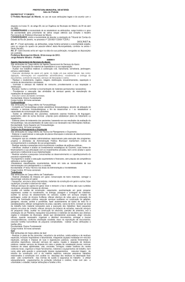 PREFEITURA MUNICIPAL DE NITER&Oacute;I Atos do Prefeito DECRETO