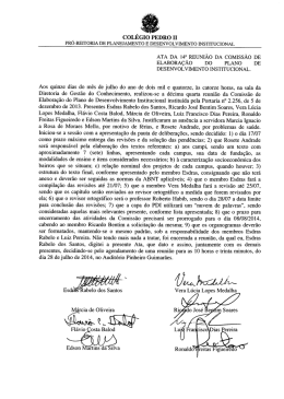 Ata da 14ª Reunião Comissão de Elaboração do Planejamento e