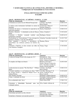 V SEMIN&Aacute;RIO DE LITERATURA, HIST&Oacute;RIA E MEM&Oacute;RIA