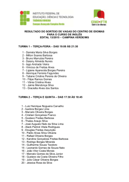 resultado do sorteio de vagas do centro de idiomas para o