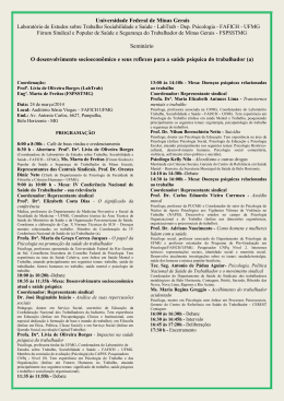 Programa Semin&aacute;rio