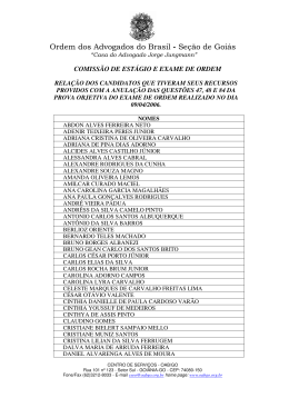 Listas ap&oacute;s recursos - OAB-Go