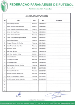 AQUI - Federa&ccedil;&atilde;o Paranaense de Futebol
