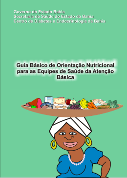 GUIA b&aacute;sico de orienta&ccedil;&atilde;o nutricional para as equipes