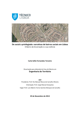 De social a privilegiado: narrativas de bairros
