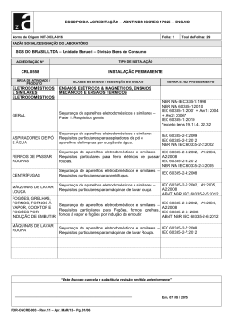 Visualizar Escopo de Acredita&ccedil;&atilde;o deste Laborat&oacute;rio