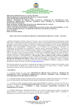 PREG&Atilde;O PRESENCIAL N&ordm;