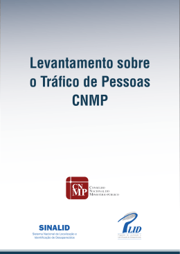 Levantamento sobre o Tr&aacute;fico de Pessoas CNMP