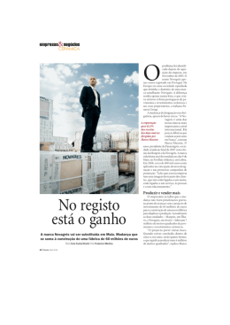 No registo está o ganho - Revista Exame (página 1)