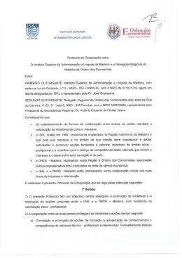 Consulte o Protocolo ISAL + Ordem dos Economistas