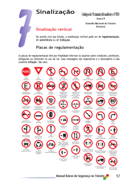 Sinaliza&ccedil;&atilde;o