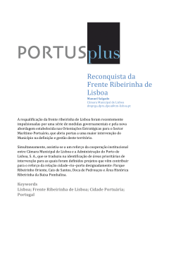 Reconquista da Frente Ribeirinha de Lisboa