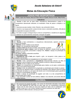 Metas da Educa&ccedil;&atilde;o F&iacute;sica
