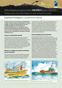 Espinhel Pel&aacute;gico: Lan&ccedil;amento lateral