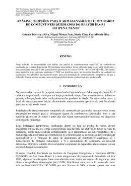 AN&Aacute;LISE DE OP&Ccedil;&Otilde;ES PARA O ARMAZENAMENTO