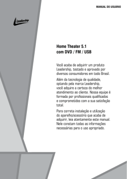 Home Theater 5.1 com DVD / FM / USB