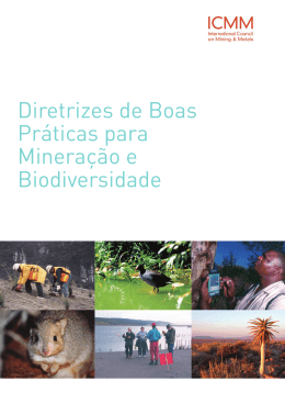 Diretrizes de Boas Pr&aacute;ticas para Minera&ccedil;&atilde;o e Biodiversidade