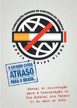 PROJETO PARA O DIA MUNDIAL SEM TABACO