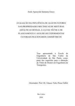 Jisela Aparecida Santanna Greco AVALIA&Ccedil;&Atilde;O DA INFLU&Ecirc;NCIA DE