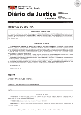 TRIBUNAL DE JUSTIÇA - Ministério Público